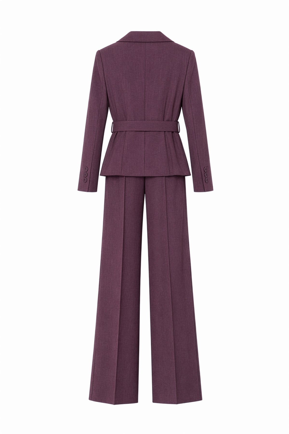 VIANA Signature Tailored Set – Purple - two-piece workwear set - styled view