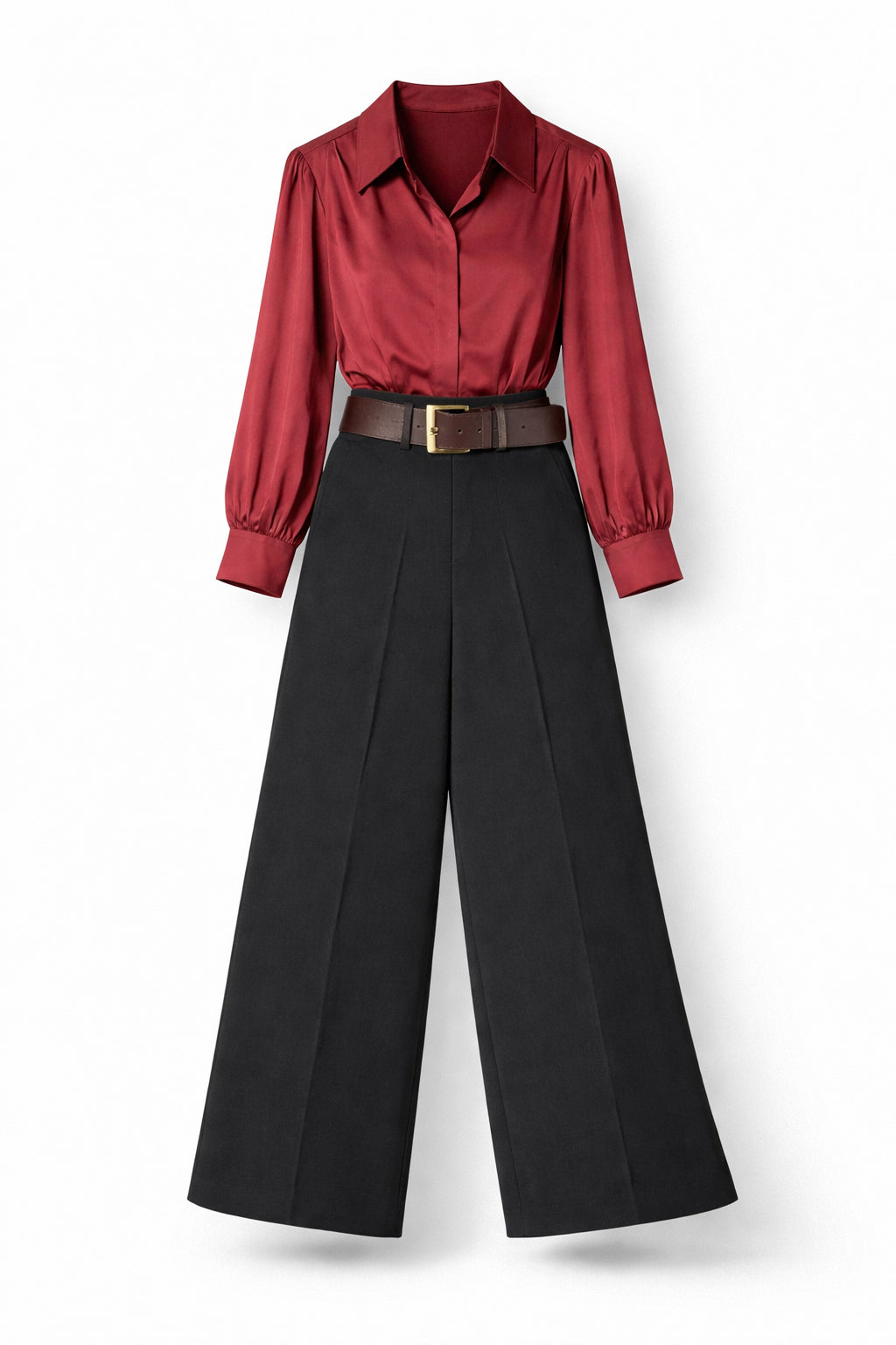 VIANA Signature Power Set in Burgundy and Black - detail view