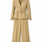 VIANA Signature Tailored Set – Sand - two-piece workwear set - detail view