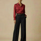 VIANA Signature Power Set in Burgundy and Black - two-piece workwear set